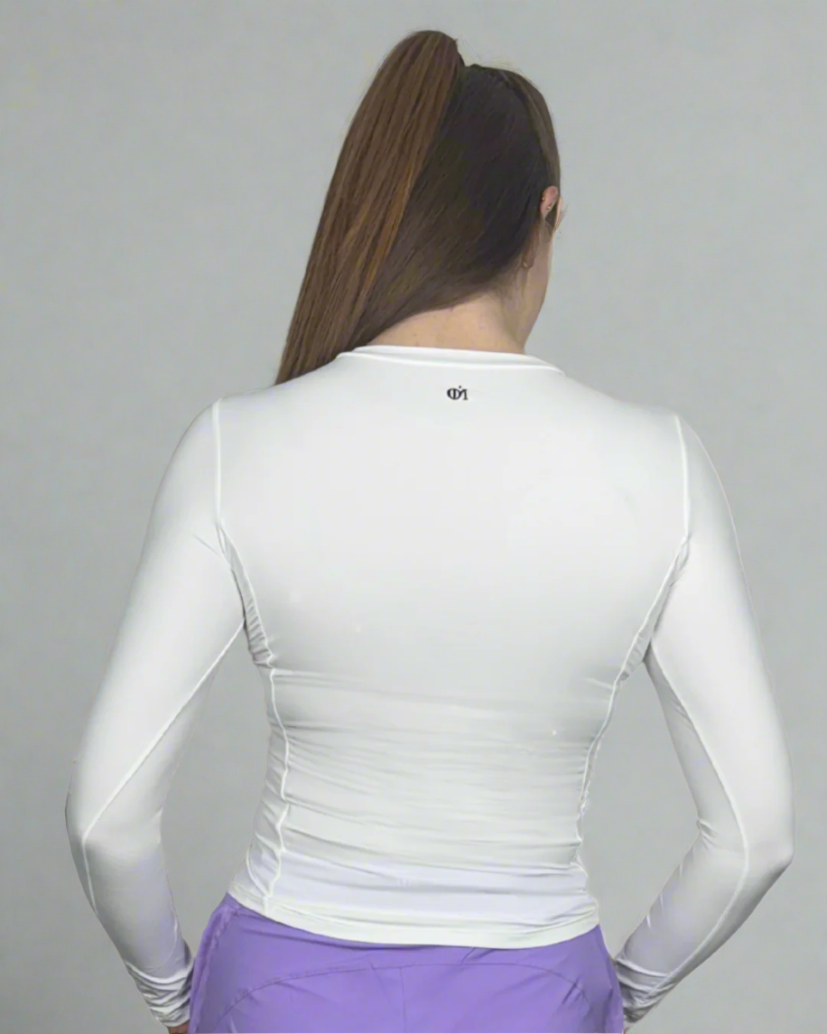 Aura Long Sleeve Top - White